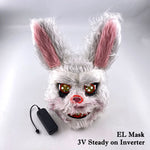 Load image into Gallery viewer, Halloween Neon Light Mask - Rabbit
