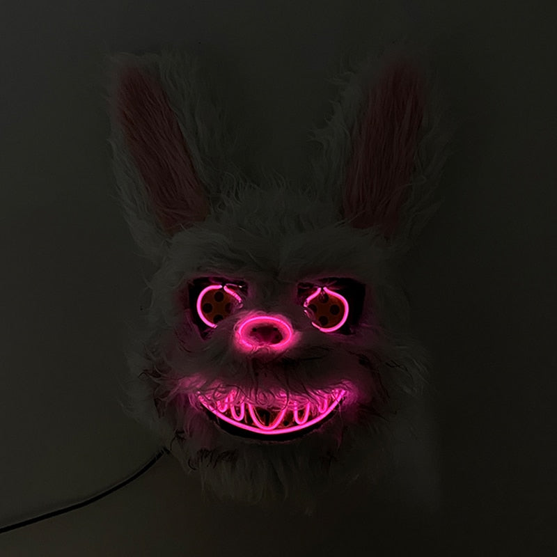 Halloween Neon Light Mask - Rabbit