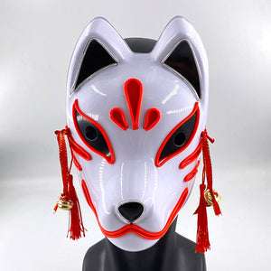 Halloween Neon Light Mask - Red Fox