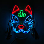 Load image into Gallery viewer, Halloween Neon Light Mask - Blue Fox
