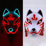 Load image into Gallery viewer, Halloween Neon Light Mask - Red Fox
