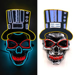 Load image into Gallery viewer, Halloween Neon Light Mask - Skull
