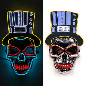 Halloween Neon Light Mask - Skull