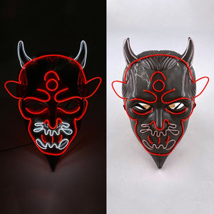 Halloween Neon Light Mask - Devil