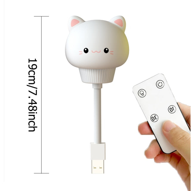 Adorable Animal LED Night Light With/Without Remote Control