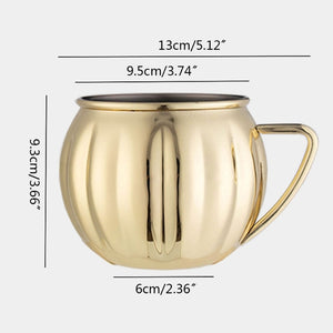 Pumpkin Shaped Stainless Steel Cup