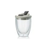 Load image into Gallery viewer, Double Wall Glass Mug With Sealed Lid
