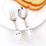 Load image into Gallery viewer, Rabbit/ Carrot Stainless Steel Cutlery
